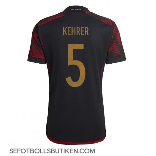 Tyskland Thilo Kehrer #5 Replika Borta matchkläder VM 2022 Korta ärmar